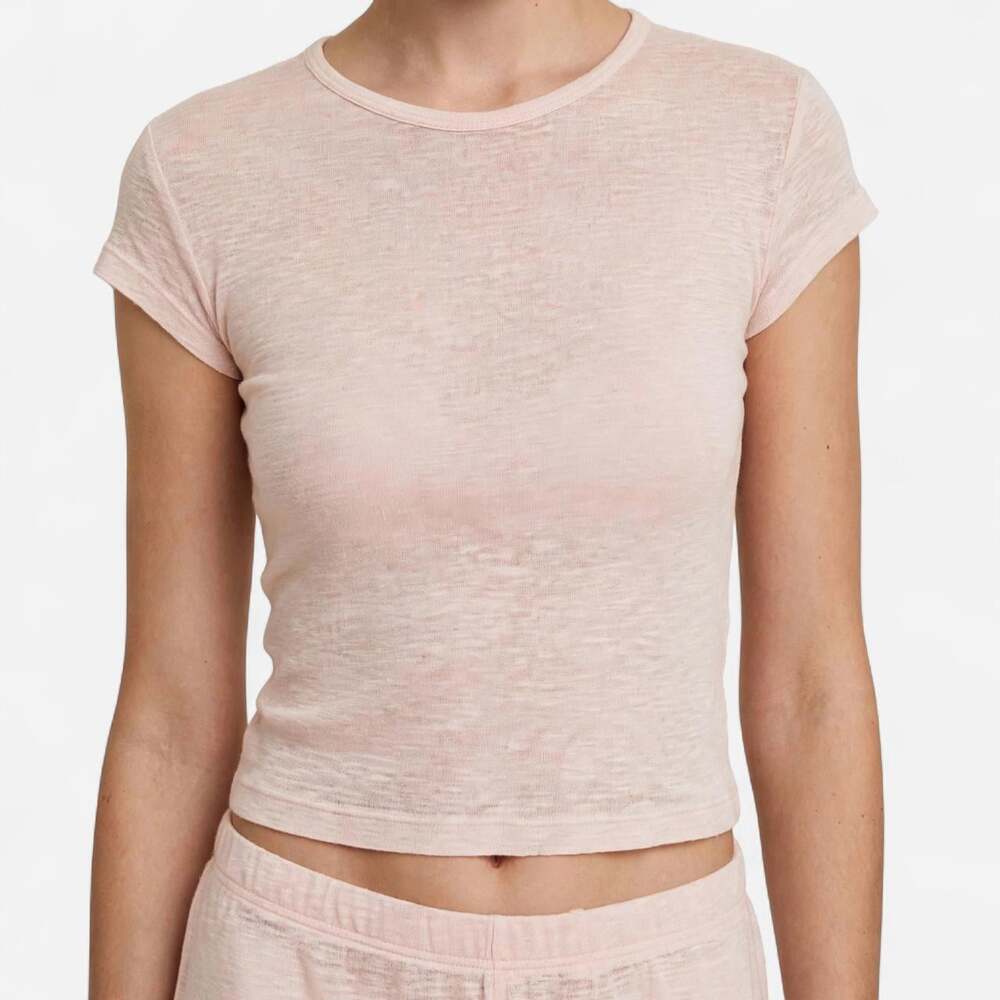 Brandy Melville Women's Pink T-shirt